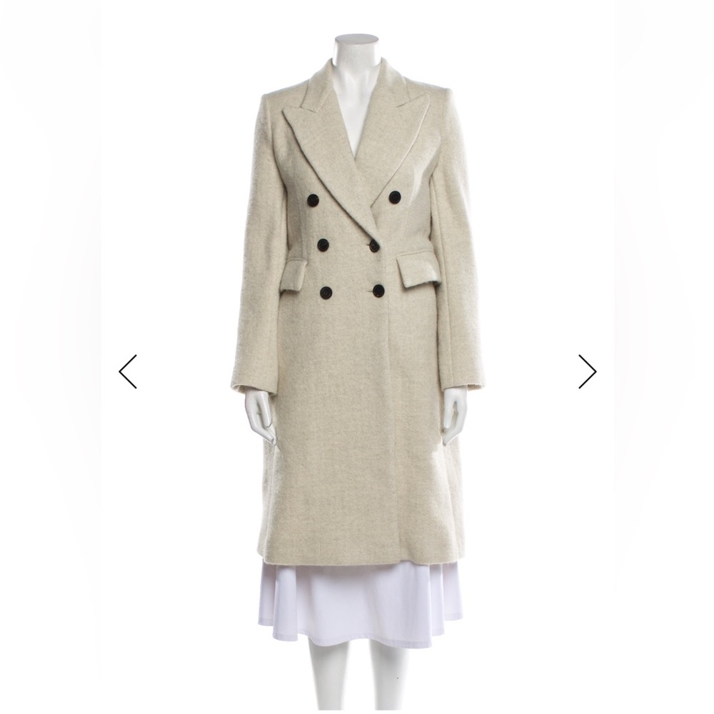 Isabel Marant Virgin Wool Coat Light Gray Size: XS | US2, FR34 NWOT
